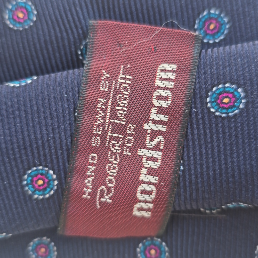 Robert Talbott Hand Sewn Black Patterned Men's Ti… - image 4